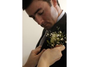 Groomsman at Kirsten and Heath’s wedding, 2004